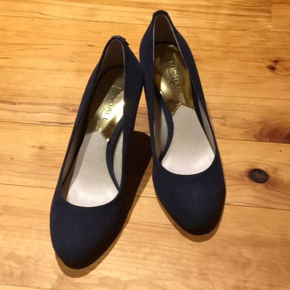 Michael Kors Blue Suede Pumps